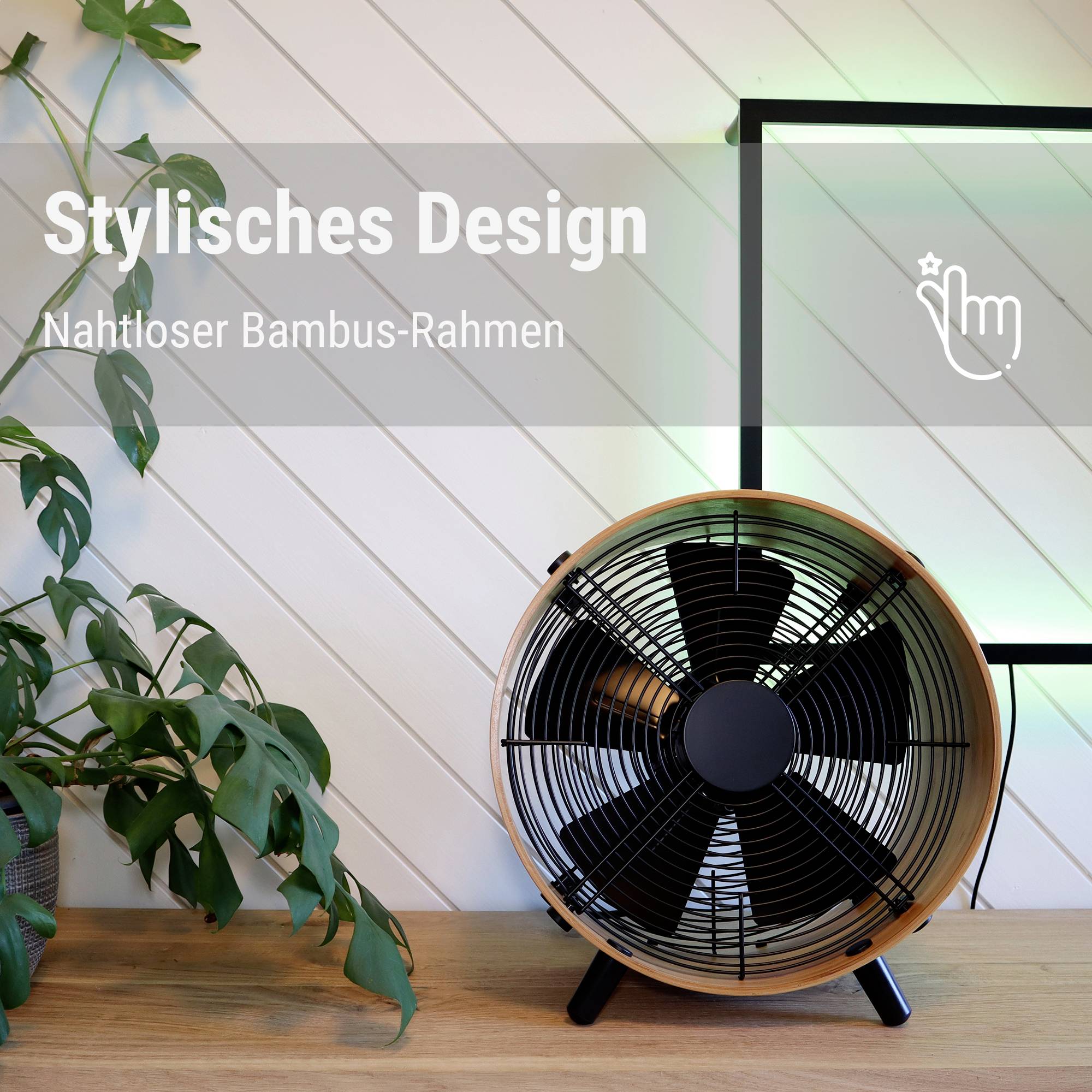 Stadler Form Otto Bodenventilator 50 W (Ø x H) 35 cm x 376 mm Bambus-11