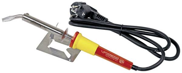 Rothenberger Industrial 35959 Lötkolben-Set 230 V 100 W angeschrägt 45°, Flachform, Vernickelte Lötspitze, Spitzform +560 °C (max)