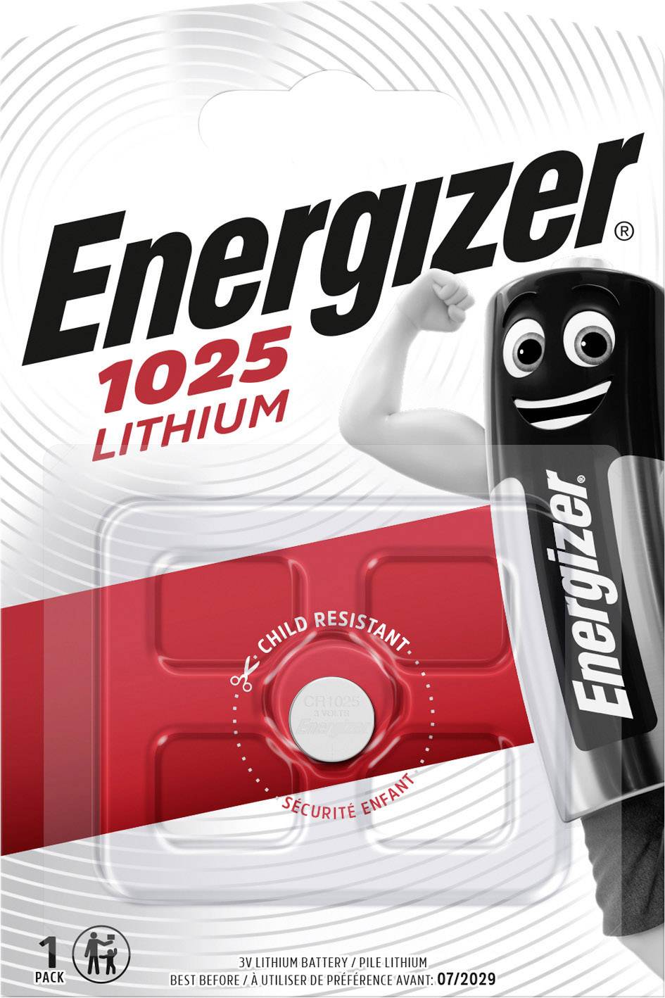 ENERGIZER CR1025 Knopfzelle CR 1025 Lithium 30 mAh 3 V 1 St.