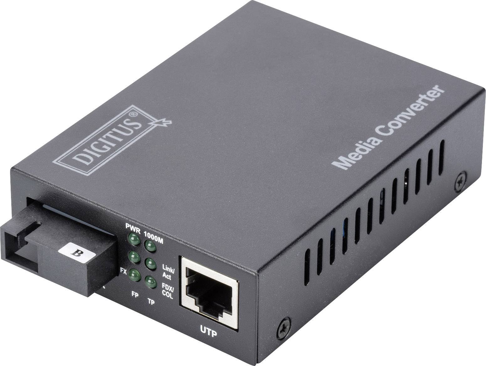 Digitus DN-82123 LAN, SC Simplex Netzwerk-Medienkonverter 1 GBit/s-0