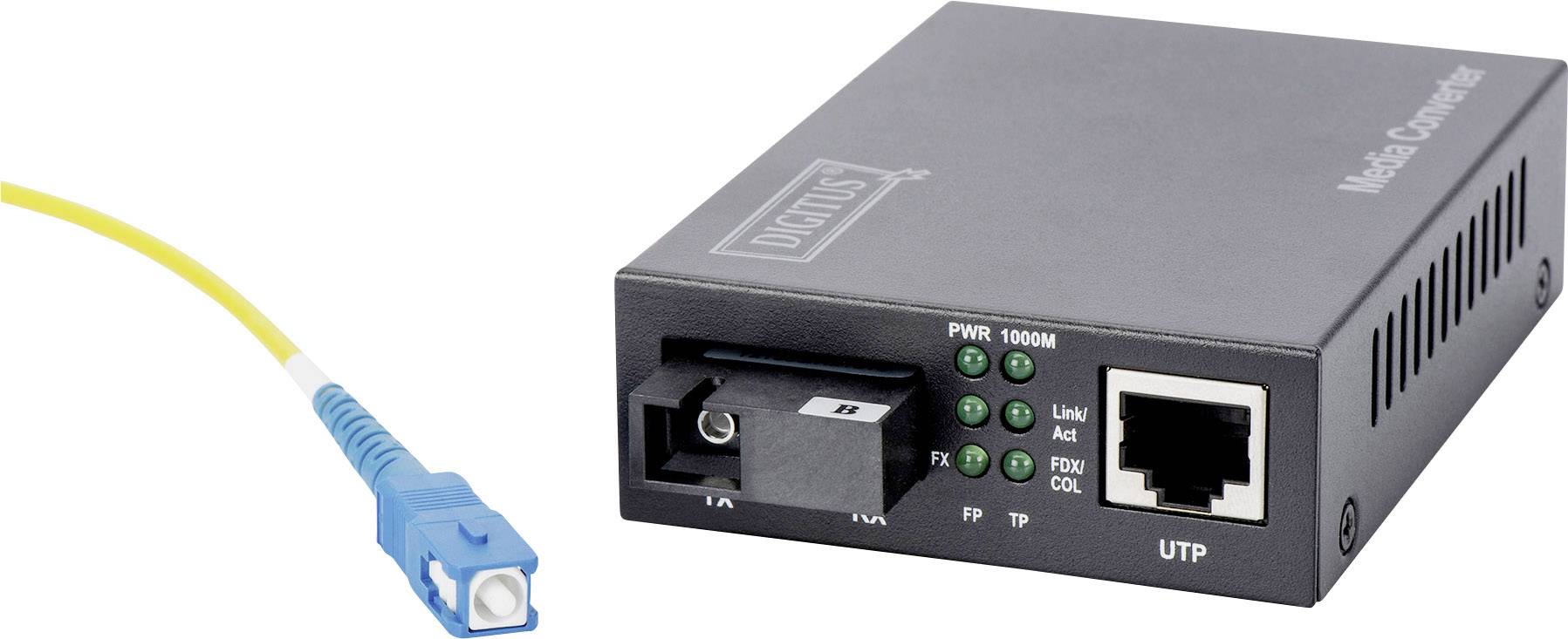 Digitus DN-82123 LAN, SC Simplex Netzwerk-Medienkonverter 1 GBit/s-2