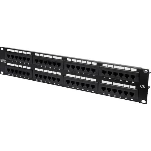 Digitus DN-91648U 48 Port Netzwerk-Patchpanel 483 mm (19) CAT 6 2 HE Mehrfarbig Unbestückt
