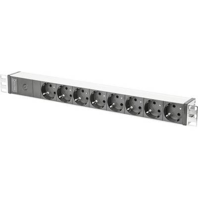 Digitus DN-95410 19 Zoll Netzwerkschrank-Steckdosenleiste 1 HE Schutzkontaktsteckdose Schwarz-0