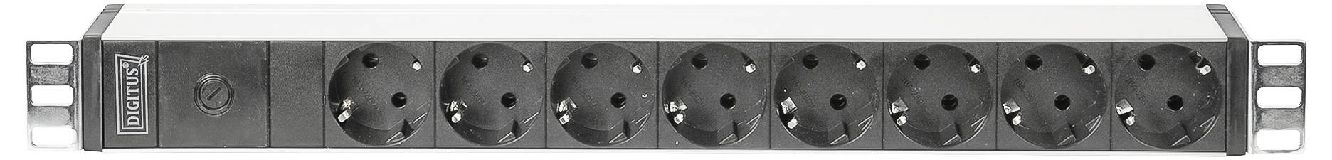 Digitus DN-95410 19 Zoll 1 HE Schutzkontaktsteckdose Schwarz-1