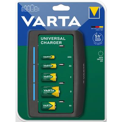 Varta Universal Charger Rundzellen-Ladegerät NiMH Micro (AAA), Mignon (AA), Baby (C), Mono (D), 9 V Block-2