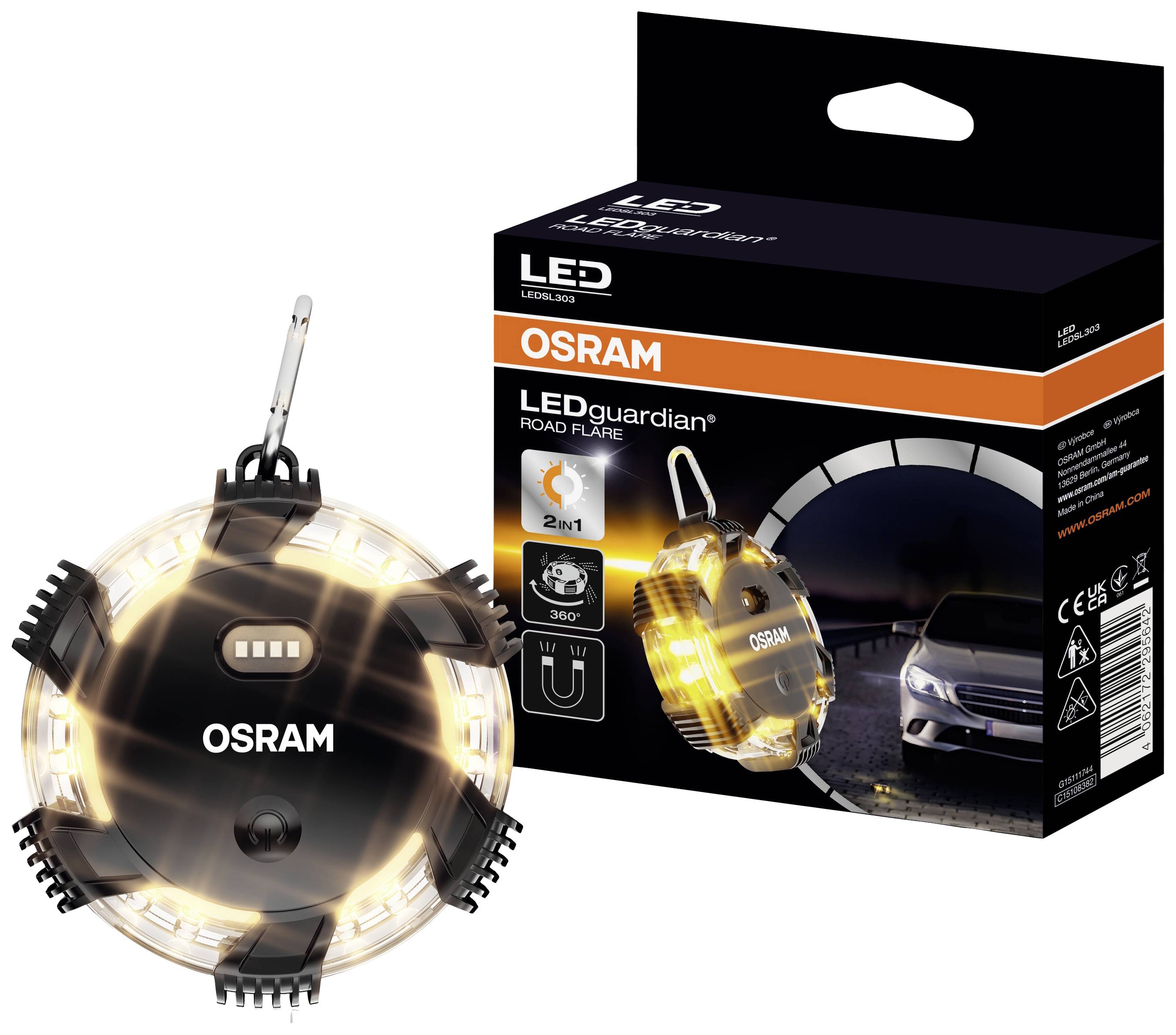 Osram LEDguardian Road Flare LED Warnleuchte orange-1