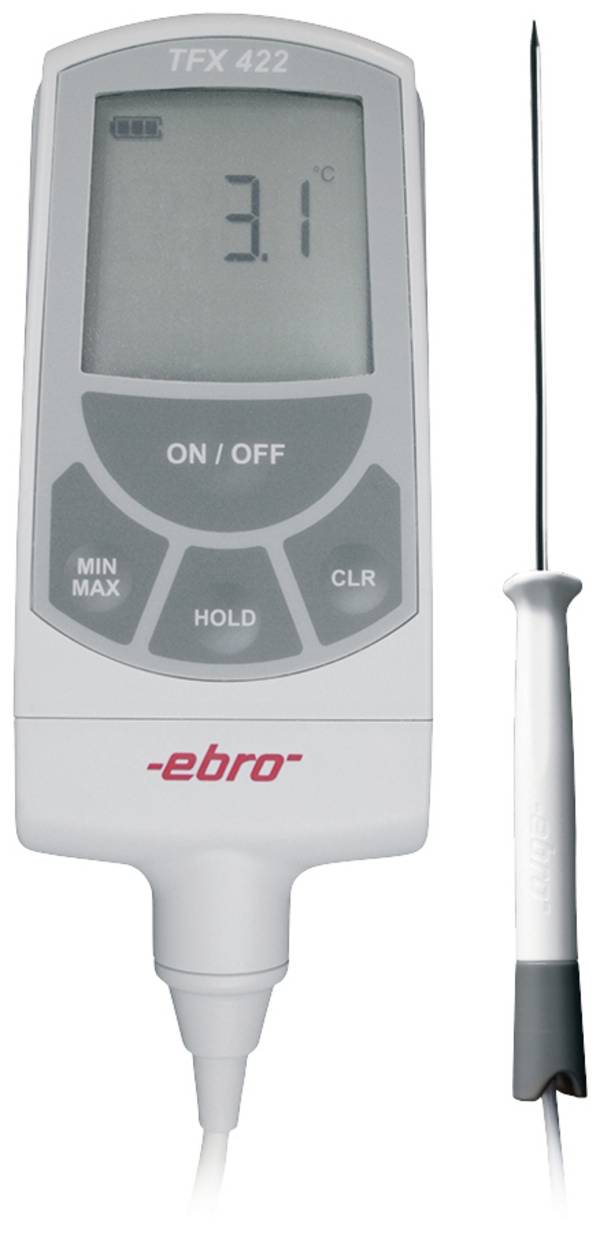 ebro TFX 422C-60 Einstichthermometer (HACCP)  Messbereich Temperatur -50 bis 200 °C  HACCP-konform
