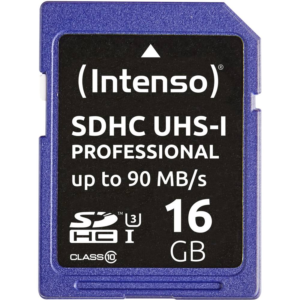 Intenso Professional SDHC-kaart 16 GB Class 10, UHS-I