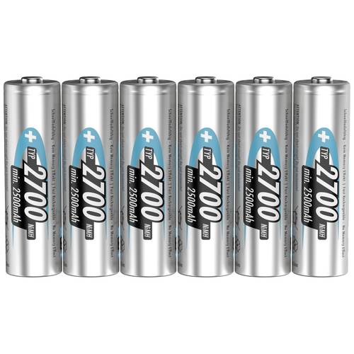 Ansmann 4+2 HR06 Mignon (AA)-Akku NiMH 2700 mAh 1.2 V 6 St.