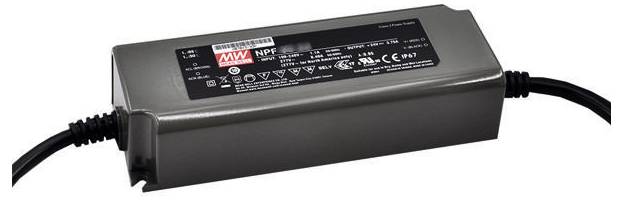 MEAN WELL NPF-60-48 LED-Treiber, LED-Trafo Konstantspannung, Konstantstrom 60 W 1.25 A 28.8 - 48 V/DC nicht dimmbar, PFC-1