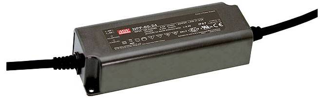MEAN WELL NPF-60D-48 LED-Treiber, LED-Trafo Konstantspannung, Konstantstrom 60 W 1.25 A 28.8 - 48 V/DC dimmbar, PFC-Scha-1