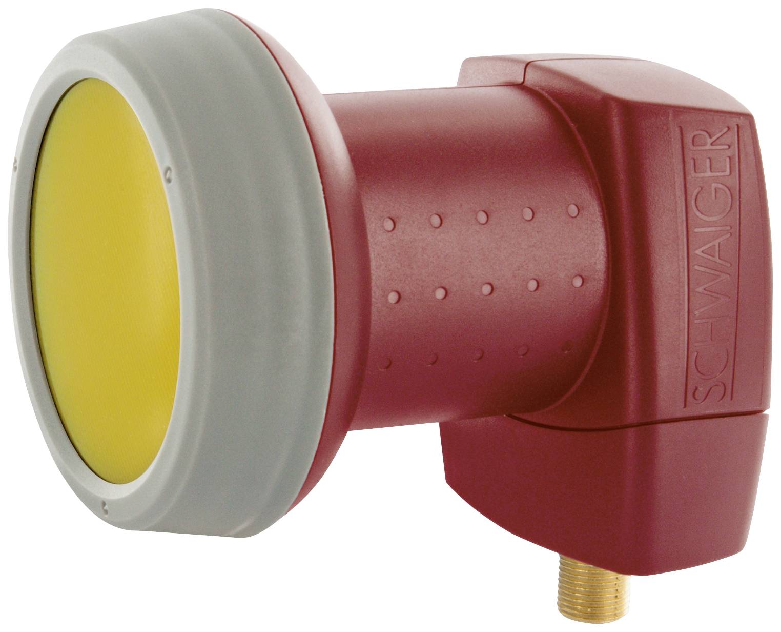 SCHWAIGER Single LNB 20 dB, Sun Protect  Ziegelrot