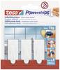 tesa POWERSTRIPS® Klebehaken Small Trend Weiß Inhalt: 3 St.