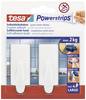 tesa POWERSTRIPS® Klebehaken Large Trend Weiß Inhalt: 2 St.
