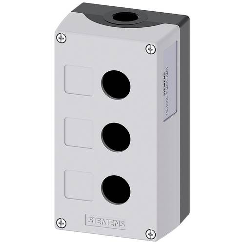 Siemens 3SU1853-0AA00-0AB1 3SU18530AA000AB1 Leergehäuse 3 Einbaustellen, für Bodenbefestigung (L x B x H) 158.4 x 85 x 6...