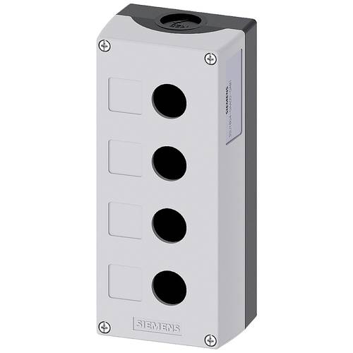 Thumbnail - Siemens 3SU1804-0AA00-0AB1 3SU18040AA000AB1 Leergehäuse 4 Einbaustellen (L x B x H) 194 x 85 x 64 mm unbeschriftet Grau ...