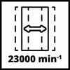 'Doppelseitiges Schneidemuster, 23000 Umdrehungen pro Minute'