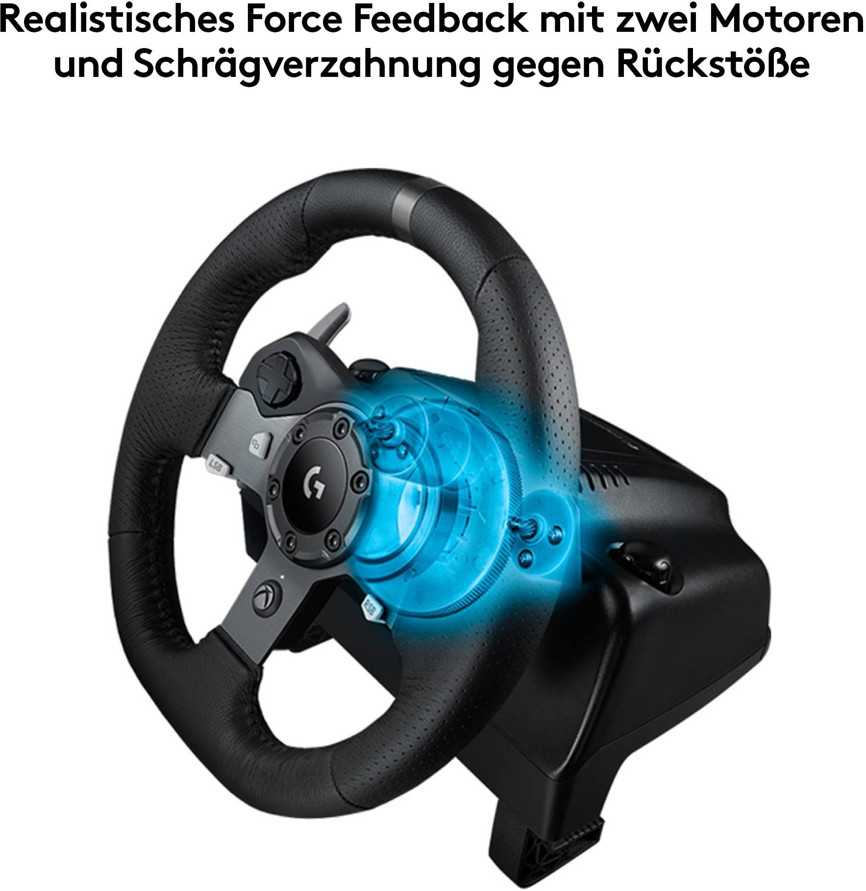 Logitech Gaming G920 Driving Force Racing Wheel Lenkrad PC, Xbox One Schwarz-6