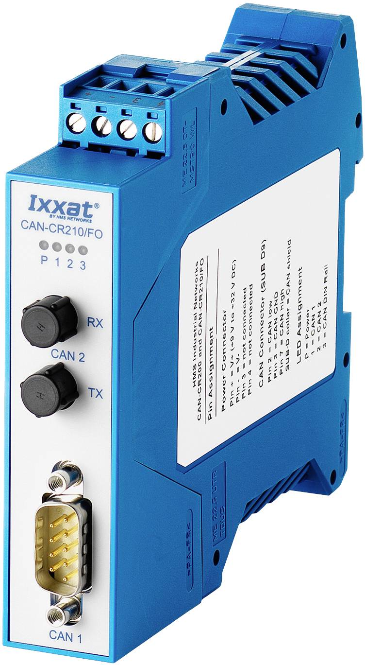 IXXAT CAN Umsetzer CAN Bus, Glasfaser Ixxat 1.01.0068.46010 Betriebsspannung: 12 V/DC, 24 V/DC