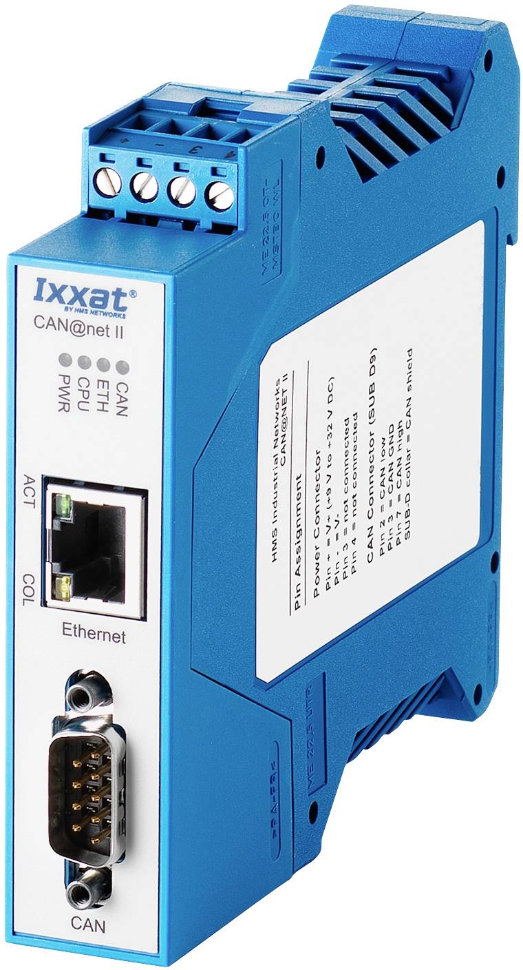 IXXAT CAN Umsetzer CAN Bus, Ethernet Ixxat 1.01.0086.10200 Betriebsspannung: 12 V/DC, 24 V/DC