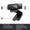 Webcam mit Full HD-Video, Premium-Autofokus, Universalhalterung, automatischer Belichtungsanpassung und Stereo-Ton über zwei Mikrofone.