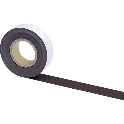 Ein schwarzes Klebeband, teilweise abgerollt, auf einer Rolle sichtbar.
