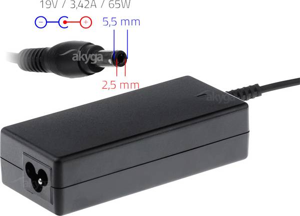Akyga AK-ND-01 Notebook-Netzteil 65 W 19 V 3.42 A