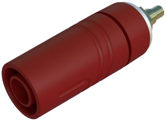 Hirschmann Test & Measurement SAB 2640 LK Au Sicherheits-Laborbuchse Buchse, Einbau vertikal Stift-Ø: 4 mm Rot 1 St.