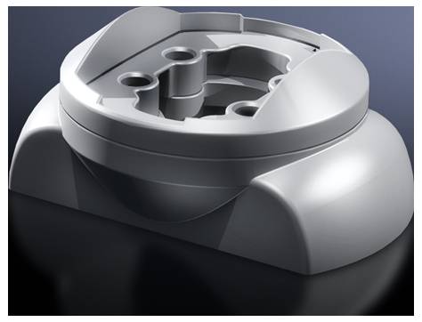 Rittal CP 6206.360 Befestigungsset starr Zinkdruckguss Lichtgrau (RAL 7035) 1 St.