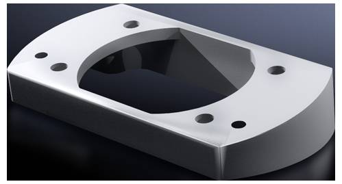 Rittal CP 6206.440 Neigungsadapter starr Zinkdruckguss Lichtgrau (RAL 7035) 1 St.