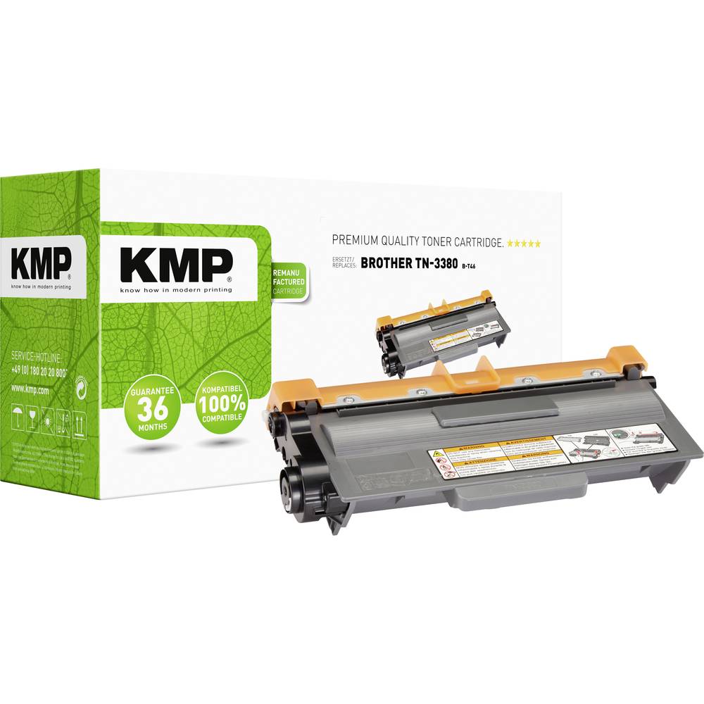 KMP Compatibel Tonercassette vervangt Brother TN-3380 Zwart