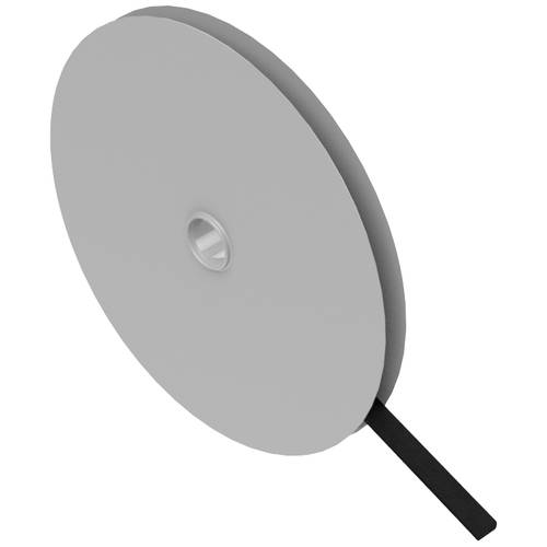 Hebotec 11-KE07002,5FRT Klettband zum Bündeln Haft- und Flauschteil (L x B) 2500 mm x 7.5 mm Schwarz 2.5 m