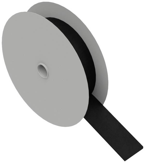 Hebotec 11-KE20005FRT Klettband zum Bündeln Haft- und Flauschteil (L x B) 5000 mm x 20 mm Schwarz 5 m