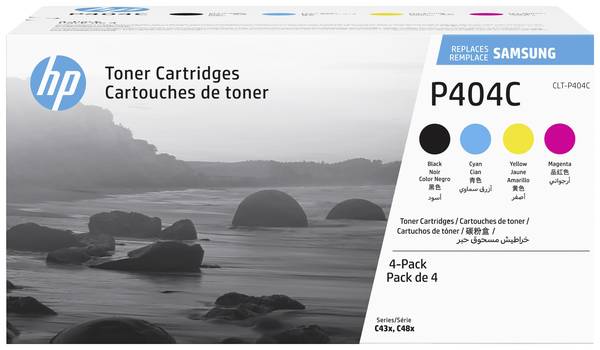 HP Toner CLT-P404C Original Kombi-Pack Schwarz, Cyan, Magenta, Gelb 1500 Seiten SU365A