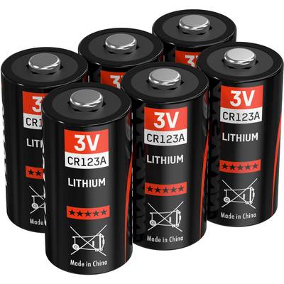 Ansmann CR123 Fotobatterie CR-123A Lithium 1375 mAh 3 V 6 St.