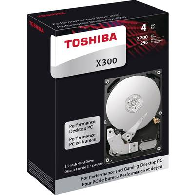 Toshiba X300 4 TB  Interne Festplatte 8.9 cm (3.5 Zoll) SATA III HDWE140EZSTA Retail