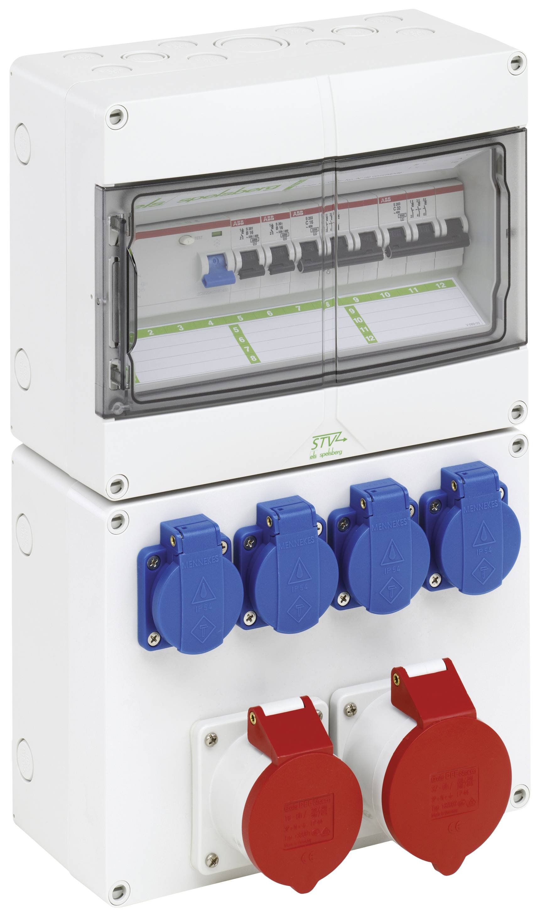 SPELSBERG Steckdosenkombination STV 1224-K STV1224-K