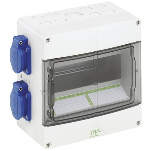 Spelsberg 72930401 STV 904-S Kleinverteiler Aufputz Anzahl Teilungen = 9 Anzahl Reihen = 1 Inhalt 1 St.