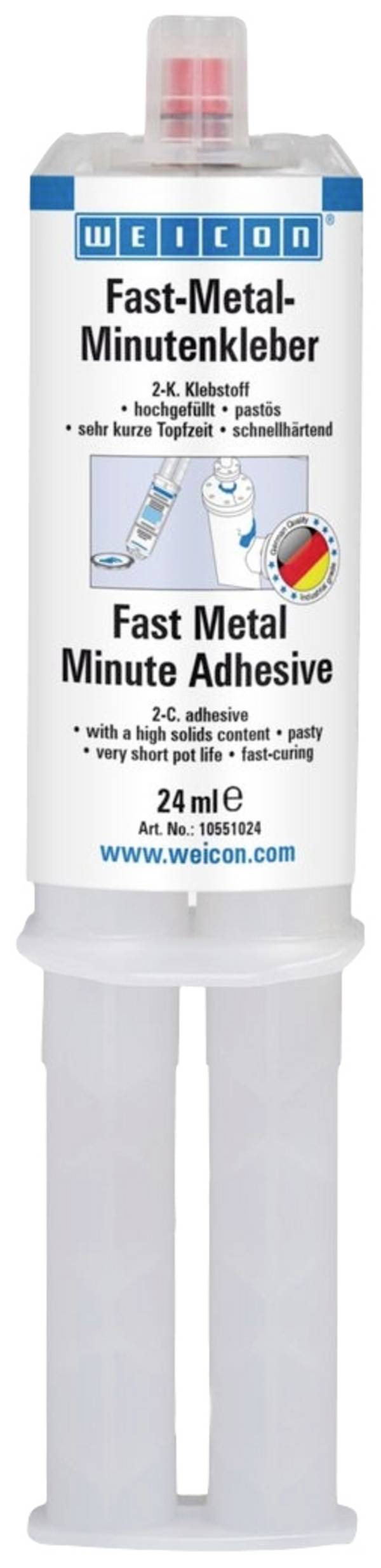 WEICON Fast Metal Zwei-Komponentenkleber 10007785 24 ml