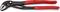 Rote Zange der Marke Knipex, Modell 87 01 300, hergestellt in Deutschland, selbstklemmend, mit grauen Greifbacken.