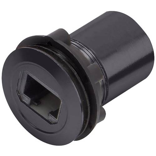 TRU COMPONENTS RJ45-02-BK RJ-Einbaubuchse RJ45 CAT5 8/8 1417397 Buchse, Einbau Schwarz 1 St.