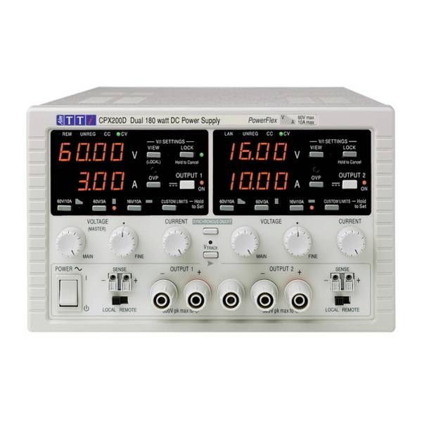 Aim TTi CPX200D Labornetzgerät, einstellbar 0 - 60 V/DC 0 - 10 A 360 W Anzahl Ausgänge 2 x
