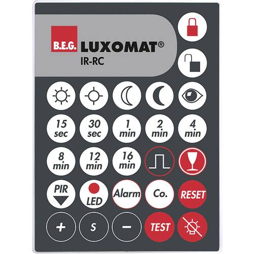 B.E.G. Brück 92000 Fernbedienung für Bewegungsmelder Mehrfarbig Dauerlichtfunktion, Urlaubsfunktion