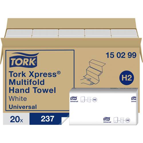 TORK 150299 Xpress Multifold Universal Papierhandtücher (L x B) 23.4 cm x 21.3 cm Weiß 4740 St.