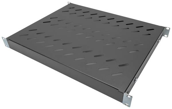 Digitus DN-97645 19 Zoll  Netzwerkschrank-Geräteboden  1 HE  variable Befestigungsschienen Geeignet für Schranktiefe: 600 mm Schwarz