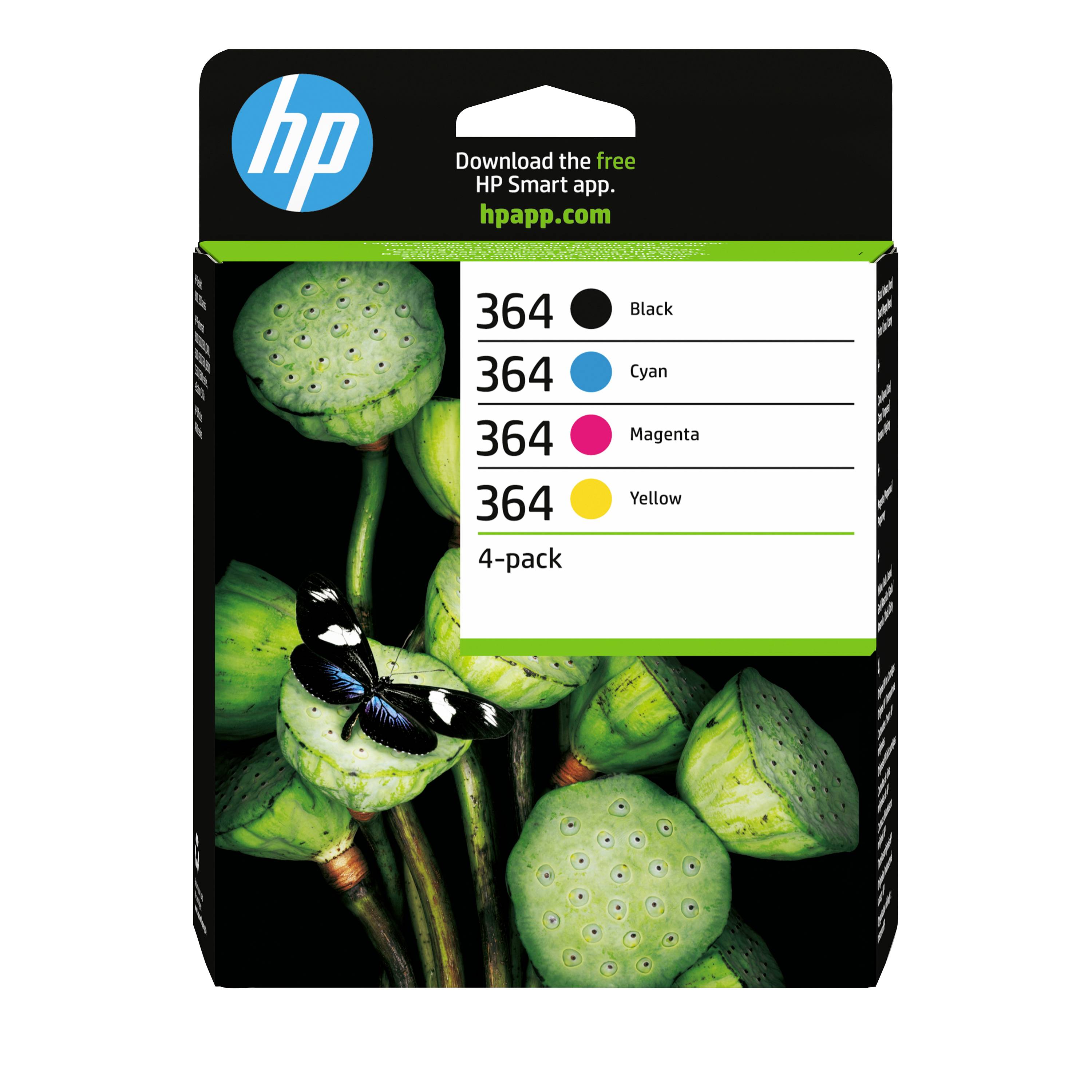 HP 364 Druckerpatrone Original Kombi-Pack Schwarz, Cyan, Magenta, Gelb N9J73AE Tinte