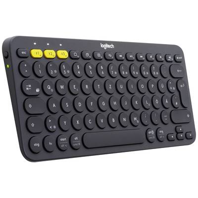 Logitech K380 Multi-Device Bluetooth® Keyboard Bluetooth® Tastatur Deutsch, QWERTZ Dunkelgrau  