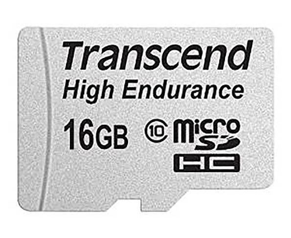 Transcend High Endurance microSDHC-Karte 16 GB Class 10 inkl. SD-Adapter