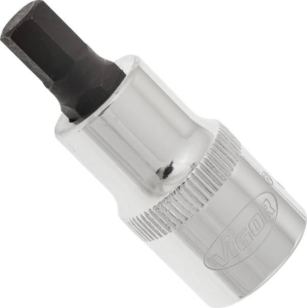 Vigor  V2102 Innen-Sechskant Steckschlüssel-Bit-Einsatz  6 mm     1/2" (12.5 mm)