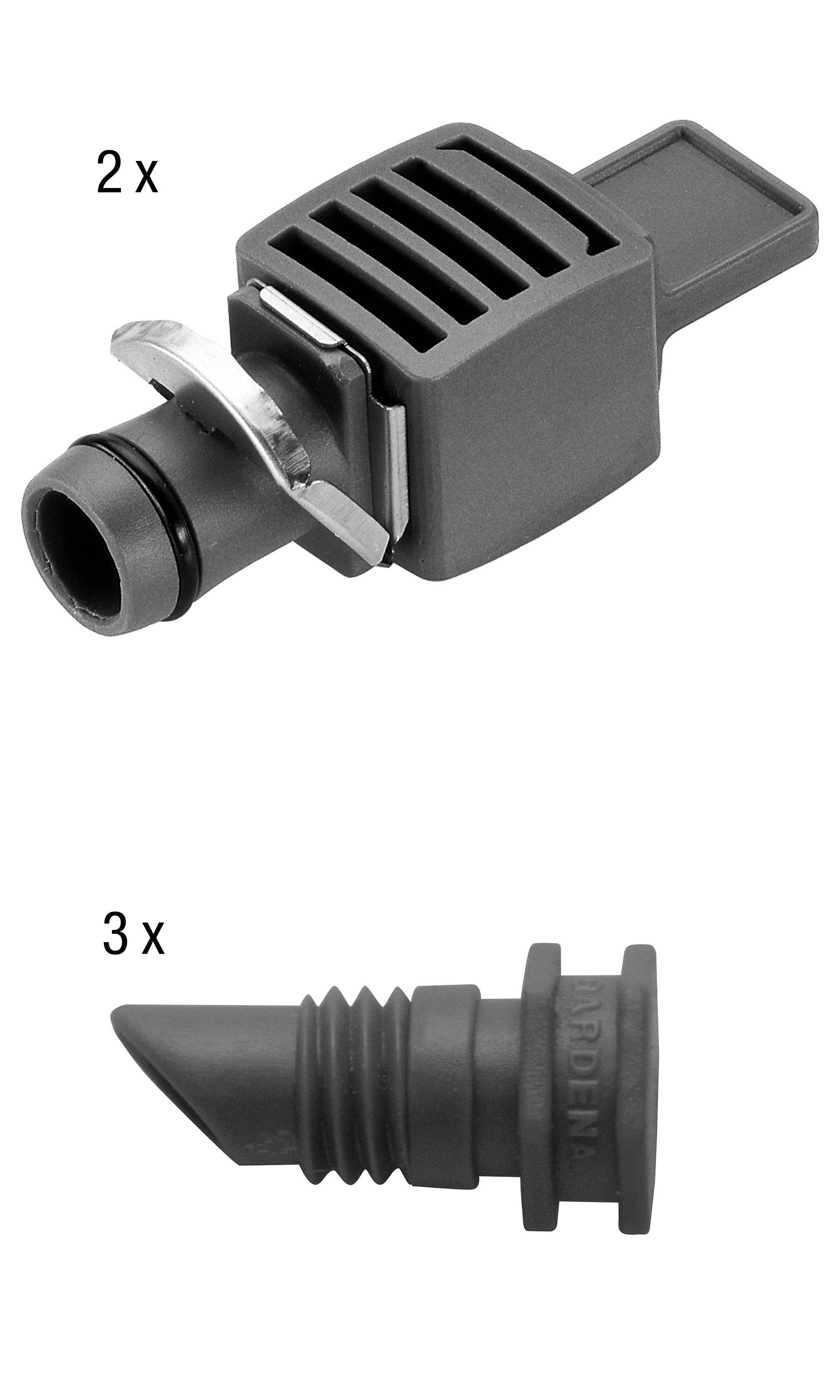 GARDENA Micro-Drip System 13001-20 Start-Set Pflanztöpfe M 13 mm (1/2") Ø Schlauchlänge: 25 m-10